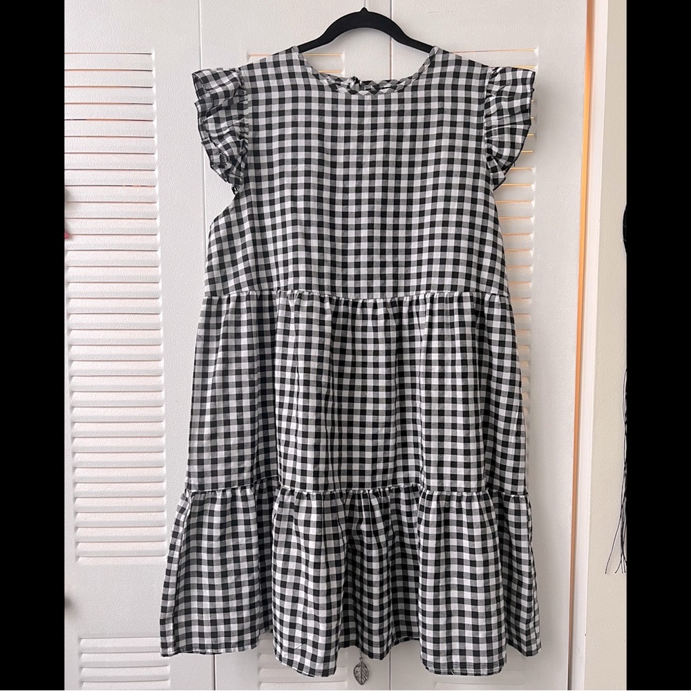 Checkerboard dress 2X